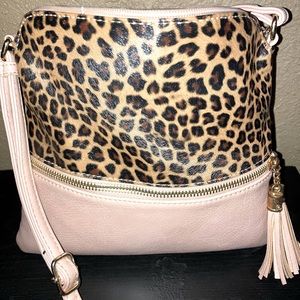 Leopard print purse.